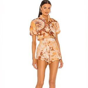 SWF Orange Tie-Dye Romper
